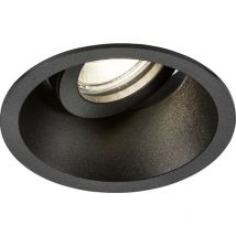 Knightsbridge Dipa Single Tilt Round Anti-Glare Downlight Black - DIB1TRB