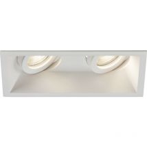 Dipa Twin Tilt Square Downlight antiriflesso bianco - DIC2TSW - Knightsbridge