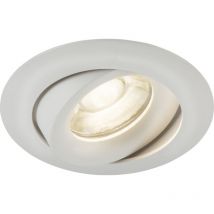 Knightsbridge Downlight rotondo singolo inclinabile Odina bianco - ODA1TRW