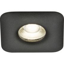 Downlight singolo quadrato fisso Odina nero - ODA1FSB - Knightsbridge