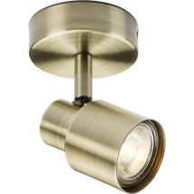 Knightsbridge Faretto Singolo GU10 - Ottone Anticato 230V IP20 50W