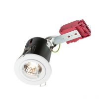 Fixed GU10 ic Brandschutz-Downlight in Weiß, 230V 50W - Knightsbridge