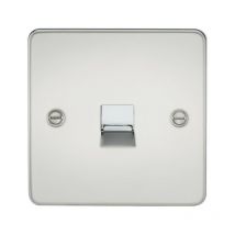 Knightsbridge - Flat Plate Telephone master socket - polished chrome