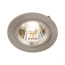 GU10 Brushed Chrome Recessed Fixed Twist & Lock Downlight, 230V - Knightsbridge