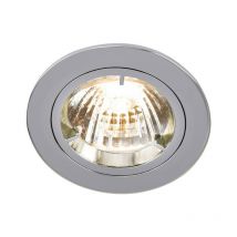 Knightsbridge GU10 Downlight Fixe Twist & Lock Encastré, Chrome, 230V