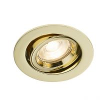 Knightsbridge GU10 Messing Einbau Tilt Twist & Lock Downlight, 230V