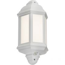 Lanterna led Mezza Parete con Sensore Fotocellula - Bianco 230V IP54 8W - Knightsbridge