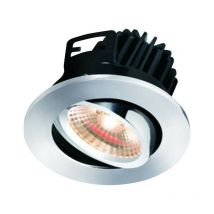 Knightsbridge - led 3000K Warmweiß Tilt Downlight mit fester Chromblende, 7W
