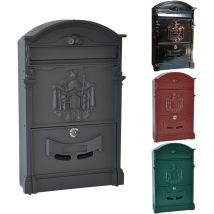 Alubox - Grauer "königlicher" Briefkasten