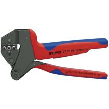 Knipex - 97 43 66 Pince à sertir universelle pour matrices de sertissage interchangeables Pince à sertir universelle pour connecteurs Multi-Connect