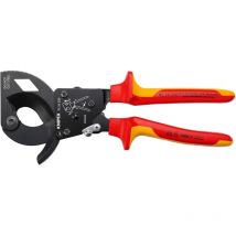 Knipex - Coupe-câbles à cliquet 250mm - Isolé 1000V - 95 36 250
