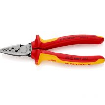 Knipex - 97 78 180 Crimpzange f. Aderendhülsen isoliert Mehrk. vde 180 mm