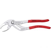 Knipex - Pinza per Sifone e Connettore Cromata, Rivestiti in Resina Sintetica Antiscivolo 250 Mm (Confezione Self-Service/Blister) 81 03 250 Sb