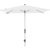 Knirps - Sonnenschirm / Kurbelschirm 'Automatic' mit Höhenverstellung, 230 x 150 cm, weiß, Bezug aus 100% Polyester, Gestell aus Aluminium, Streben