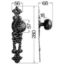 Scheitter - Knopflangsch Nr.316/208H pz Ei Rowe