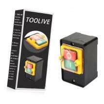 Dontodent - Drucktastenschalter ac 220V / 380V 10A, Maschienenschalter Starkstromschalter Aufputz Drehschalter Wasserdichter Sicherheitsschalter