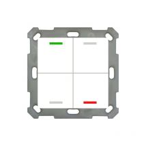 Mdt Technologies - knx button light 55 quadruple, rgbw, avec capteur de température, blanc pur brillant,, mdt BE-TAL55T4.01