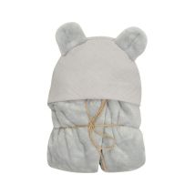 Kaschmirdecke mit Kapuze für Autositz 95x95 cm 100 % Polyester 100 % Baumwolle KOALA
