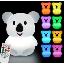 Koala-nachtlichter Für Kinder, Baby-schlafzimmerlampe, Tierlichter Für Mädchen Und Jungen, Dekorativ, Einstellbare Helligkeit Und Farbe