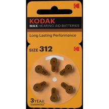 Kodak Hörgerät 312 Einwegbatterie Zink-luft