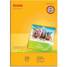 Kodak - 5740512 A4 Gloss Photo Paper 20 Sheets - 3937182 - White