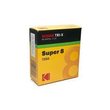 Kodak TXR-464 Tri-X Reverse, Schwarz-Weiß, Silent Super 8 film, 50-foot cartridge, 7278 film, ISO 200/160, USA.