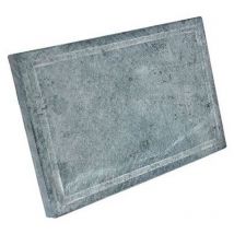 Pierre de savon naturelle de remplacement 40x70 cm pour plaque de cuisson 2 cm d'e'paisseur lave-barbecue Grigio 40x70 cm - Koem