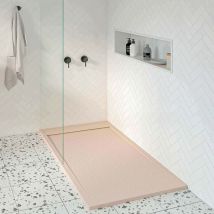 Koes - Kunstharz-duschwanne Modell Amur – 80x170 – Creme Ral 1013