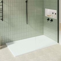 Koes - Kunstharz-duschwanne Modell Obi – 70x140 – Weiß Ral 9003