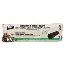 Buche de chauffage au marc de café pour deux heures de chauffe.