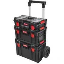 Qbrick - System prime set 1 prime Cart Trolley stapelbar + prime Toolbox 250 Vario + prime Toolbox 150 Vario stapelbar IP66