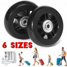 Kofferrolle, Gepäck-Koffer-Reparaturrolle für schwere Lasten, 60 mm, stummes Gummi, Universal-Drehgelenk, Ersatzrad, Transport, ersetzt die Rolle 2