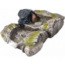 Bachlauf Bachlaufelement in Holzoptik mit Moosbewuchs für Ihr Garten 14003 q - Köhko