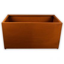 Köhko Designer Hochbeet Rahmen (Ohne Boden) aus Cortenstahl als Bausatz TROG 80x40x40 cm