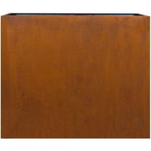 Designer-Hochbeet aus Cortenstahl Viva 72 x 17 x 62 cm Pflanztrog in Edelrost-Optik - Köhko