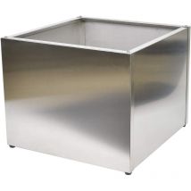 Köhko Designer Pflanzkübel aus Edelstahl Pflanzgefäß QUADER 80x80x50 cm