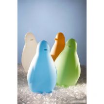 Kokò Light green lampada da tavolo originale Slide in polietilene colorata pinguino di design luce per ambienti interni ed esterni