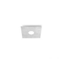 Square - Plafonnier en métal Lifestyle - Finition Argenté Feuille, 1x GX53 - Kolarz