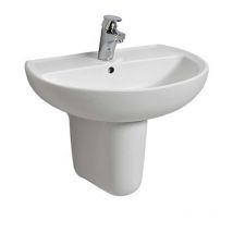Rekord - Lavabo, 500 x 410 mm, un trou pour robinetterie, blanc K91150000 - Kolo