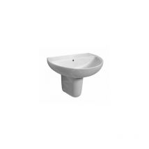 Rekord - Lavabo 600x455 mm, sans trou pour la robinetterie, blanc K91060000 - Kolo
