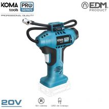 Koma Tools - Compresor de aire 20v (sin batería ni cargador) 7,5x22x25,5cm pro series battery