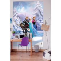 Komar 4 – 498 184 x 254 cm Disney Frozen Winter Land Wallpaper murale – multicolore (confezione da 4)