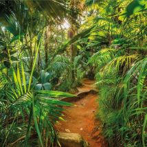 8 989 Carta Da Parati Jungle - Trail, Dimensioni: 368 X 254 Cm (larghezza X Altezza), 8 Pezzi E Colla, Made In Germany, Bunt - Komar