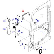 Komatsu - handgriff innen 20Y-54-51393