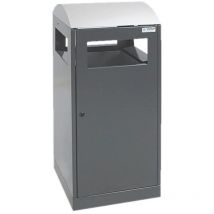 Abfalltrennung A³-ES anthrazitgrau/Edelstahl Innenbehälter 90l - 650-090-0-2-100 - Stumpf