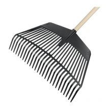 Kombi-Laubrechen und -Gabel Arbeitsbreite 600 mm Zinkenlänge 140 mm 26 Zinken ohne Stiel