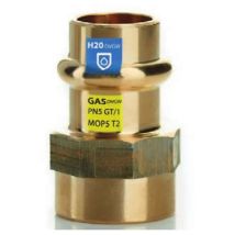 Le Sanitaire – 3/4" x 15mm Übergangsstück mit Innengewinde – DVGW zugelassen – Kombifitting für Gas, Wasser und Heizung