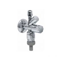 Kombieckventil Kombinationseckventil Eckventil mit Belüfter mit rv chrom