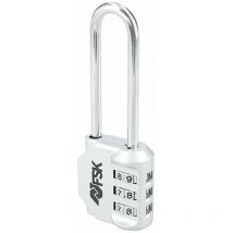 Ferrestock - Kombinationsvorhängeschloss silber (53 mm)