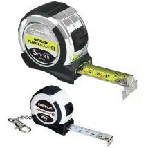 Komelon - Tape 5m / 16ft PowerBlade Tape Measure MPT57E and 2m Keyring Tape